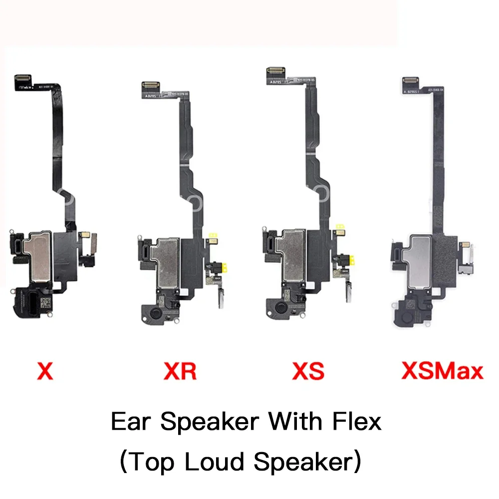 Ear Speaker Flex Cable Replacement For iPhone X XR XS 11 12 Mini Pro Max Top Loud Speaker With Microphone Proximity Sensor