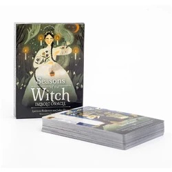 Seasons of The Witch Imbolc Oracle Tarot Board Game 44 Cards for Spiritual Guidance 10.4*7.3cm