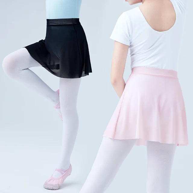 Dziewczęca spódnica z tiulu do tańca Baletowe krótkie spódniczki Tutu Stage Wear Mini spódnica do tańca Różowe czarne spódnice do tańca