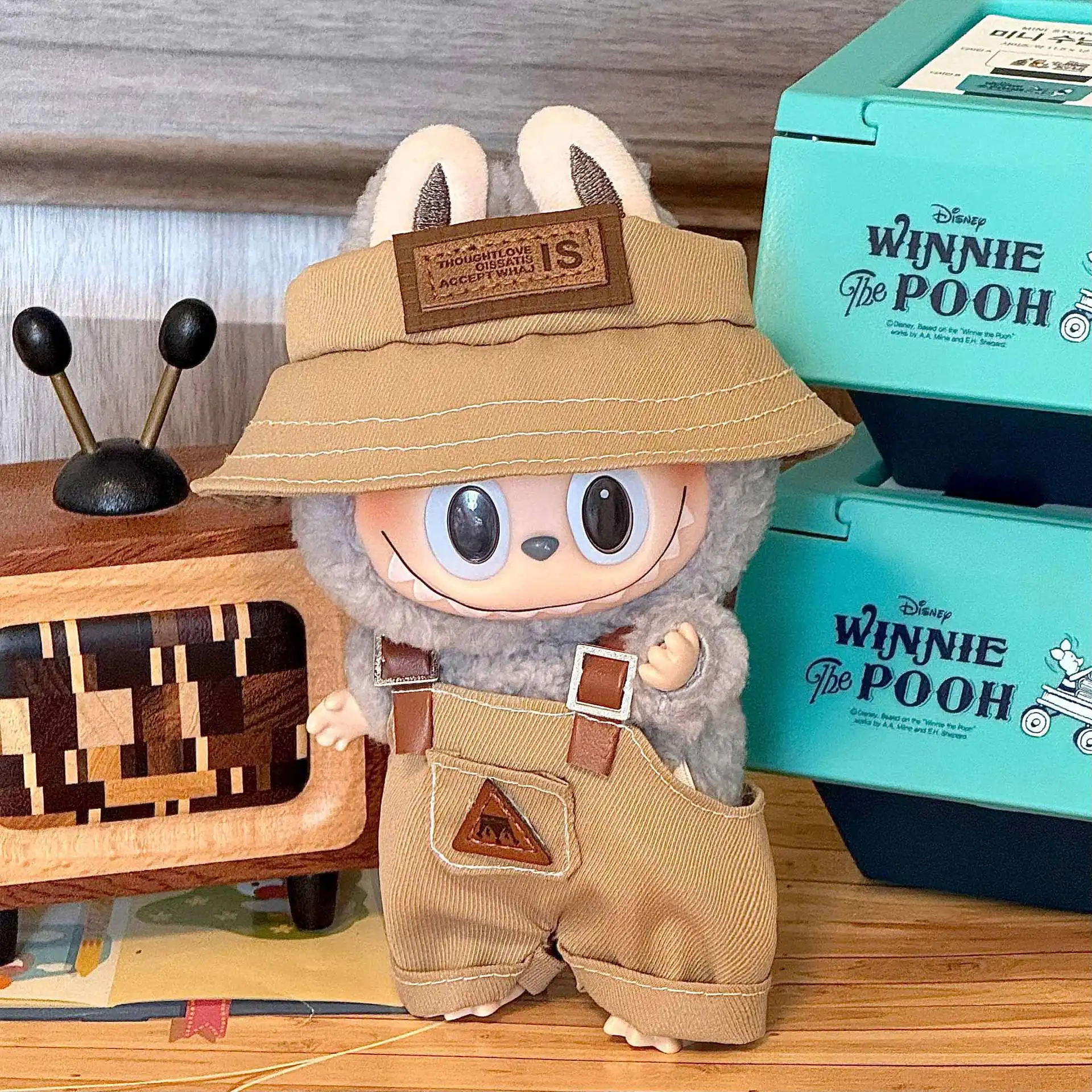 For 18 CM LABUBU v1v2v3 doll clothes outfit striped series fashion style clothes model party dress