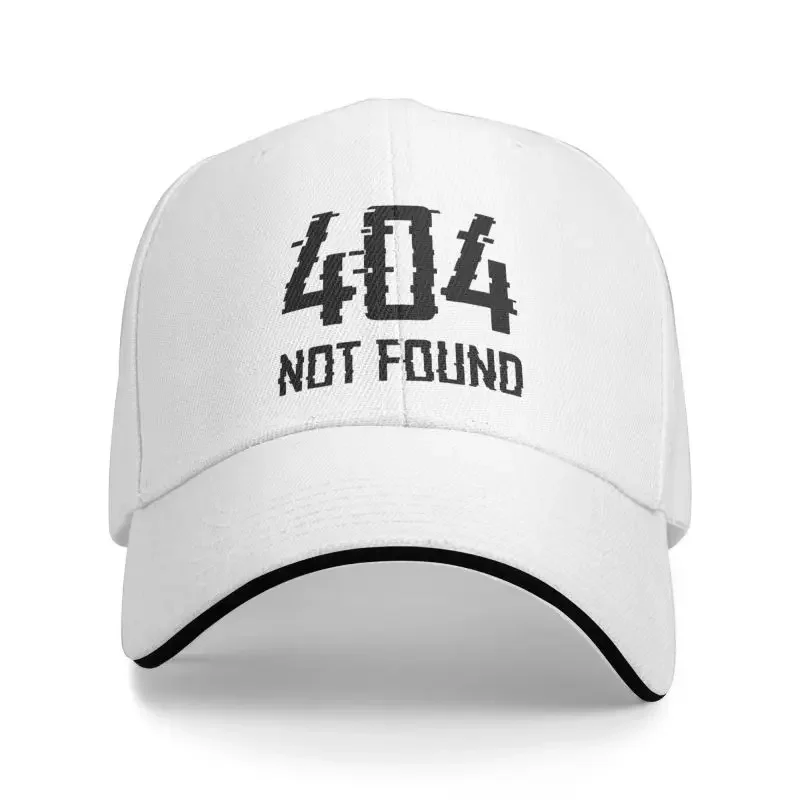 

Personalized Error 404 Motivation Not Found Baseball Cap Women Men Breathable Computer Geek Programmer Dad Hat Outdoor