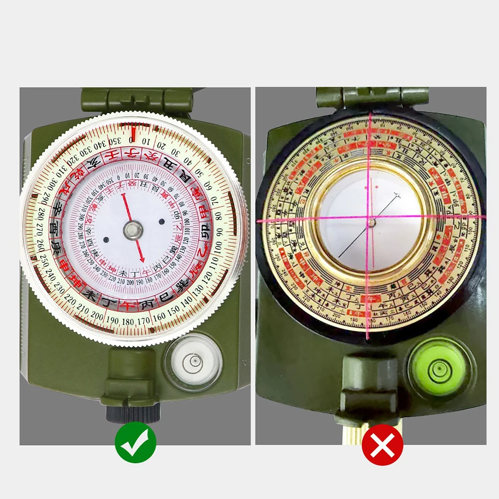 Outdoor Portable Pocket Compass Metal Compass With 360° Rotatable Dial Design For Hiking Camping Survival Activities