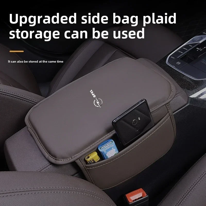 

Car armrest box pad leather car armrest pad car accessories For Opel insignia Astra Antara vectra Vivaro corsa c d zafira b Car