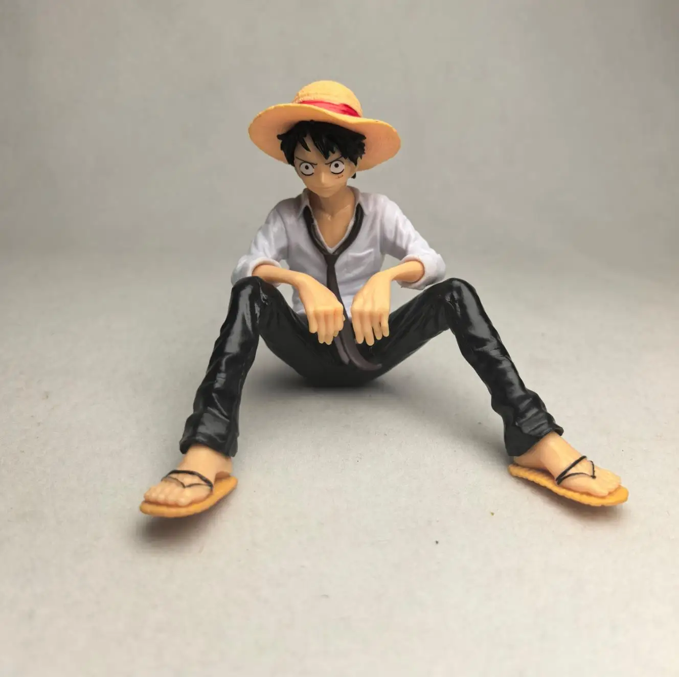 One Piece Anime Figure Toys Luffy Sitting Position Action PVC Figurine Model Collection Statue Doll Birthday Gifts For Kids