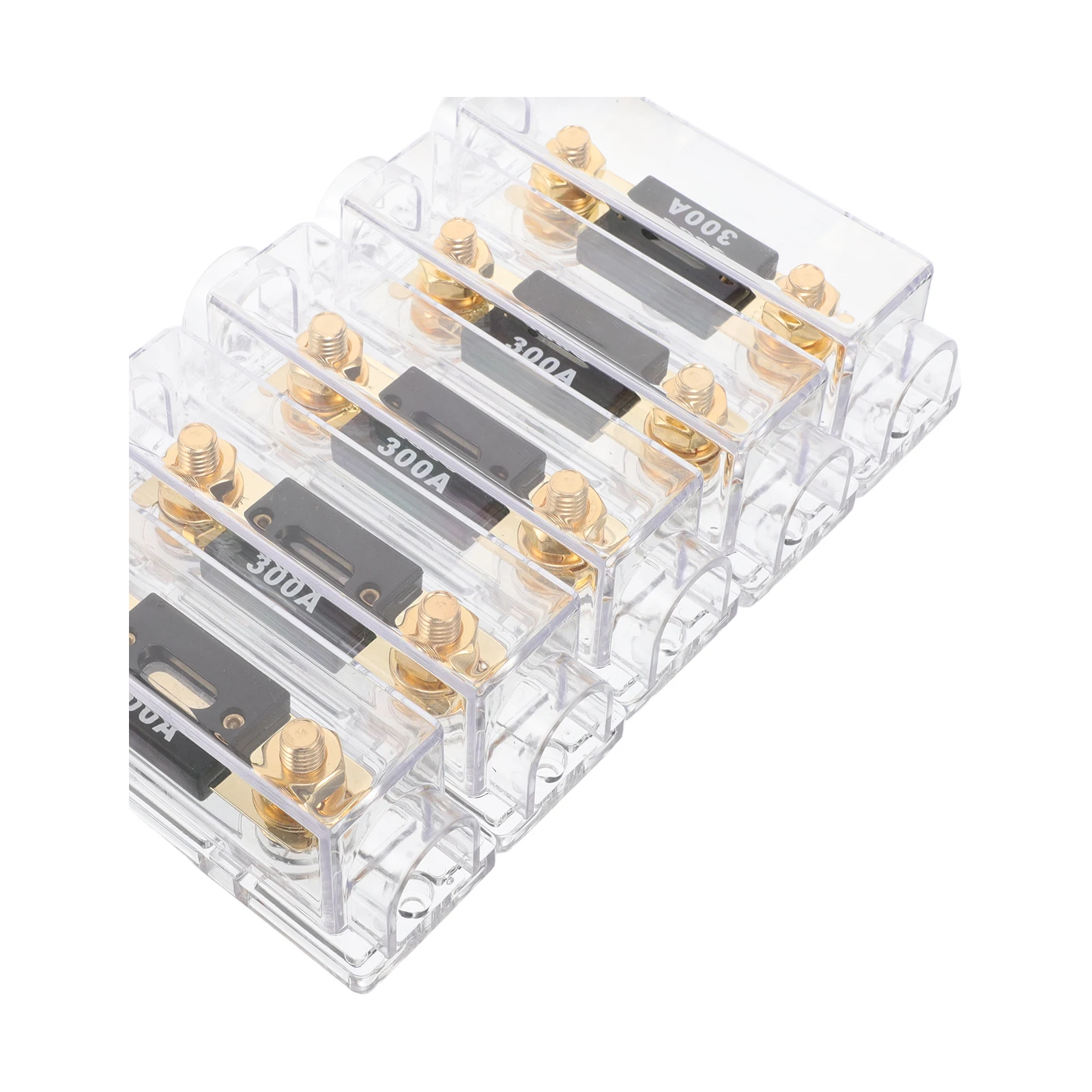 

5 Pcs Car Fuse Box Rv Holder with Cover Block Waterproof Plastic Boat
