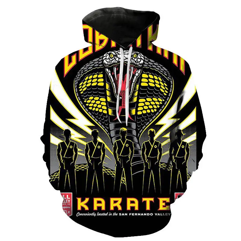 Hoodies Cool Cobra Kai 3D Printed Men Women Children Streetwear Pullover Long Sleeve Sweatshirts Boy Girl Kids Fashion Jacket