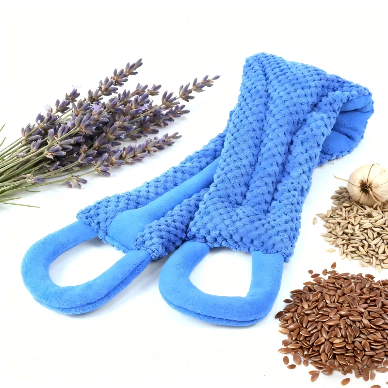 

Tuhopeta Microwavable Neck Heating Pad with Handles Moist Heat Therapy Compress Shoulder Pain and Cramp Relief Hot and Cold Pack