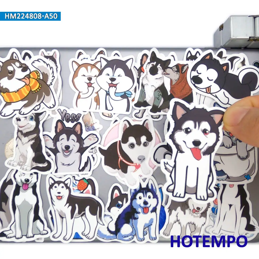 20/30/50PCS Siberian Husky Stickers Funny Pet Dog Cartoon Animal Decals for Laptop Scrapbook Luggage Bike Car Phone Sticker Toys