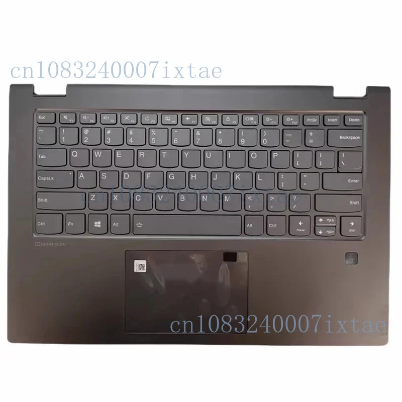 

N New Backlit keyboard with Fingerprint hole For LENOVO Ideapad FLEX-14 C340-14API C340-14IWL C340-14IML