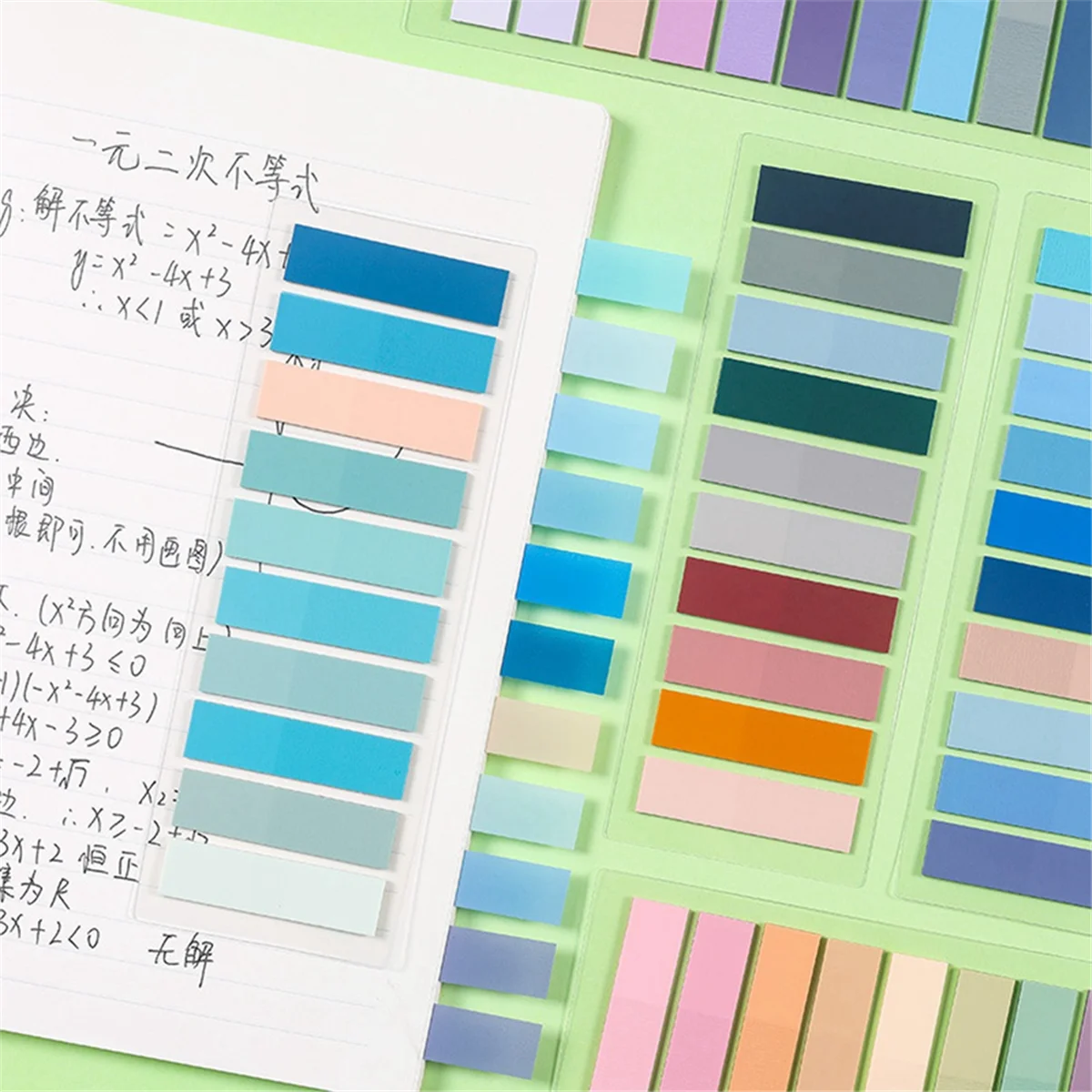 7400 Vellen Transparante Plaknotities Zelfklevende Bookmarker-Annotatie Leesboek Duidelijk Tabblad Plaatste Het