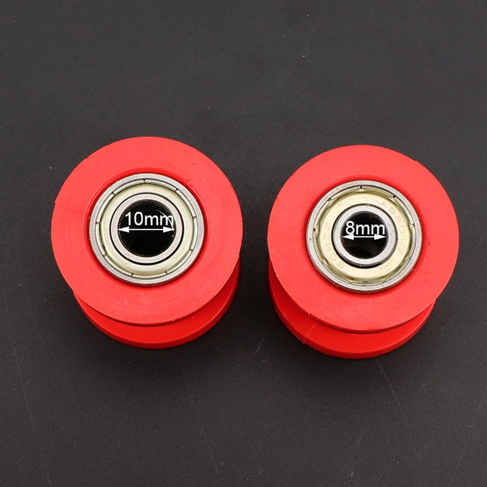 Chain Tensioner Roller Guide Wheel (8mm or 10mm) - Compatible with SSR, CRF50, KLX110, XR125 Pit & Mini Dirt Bikeke ATV Parts