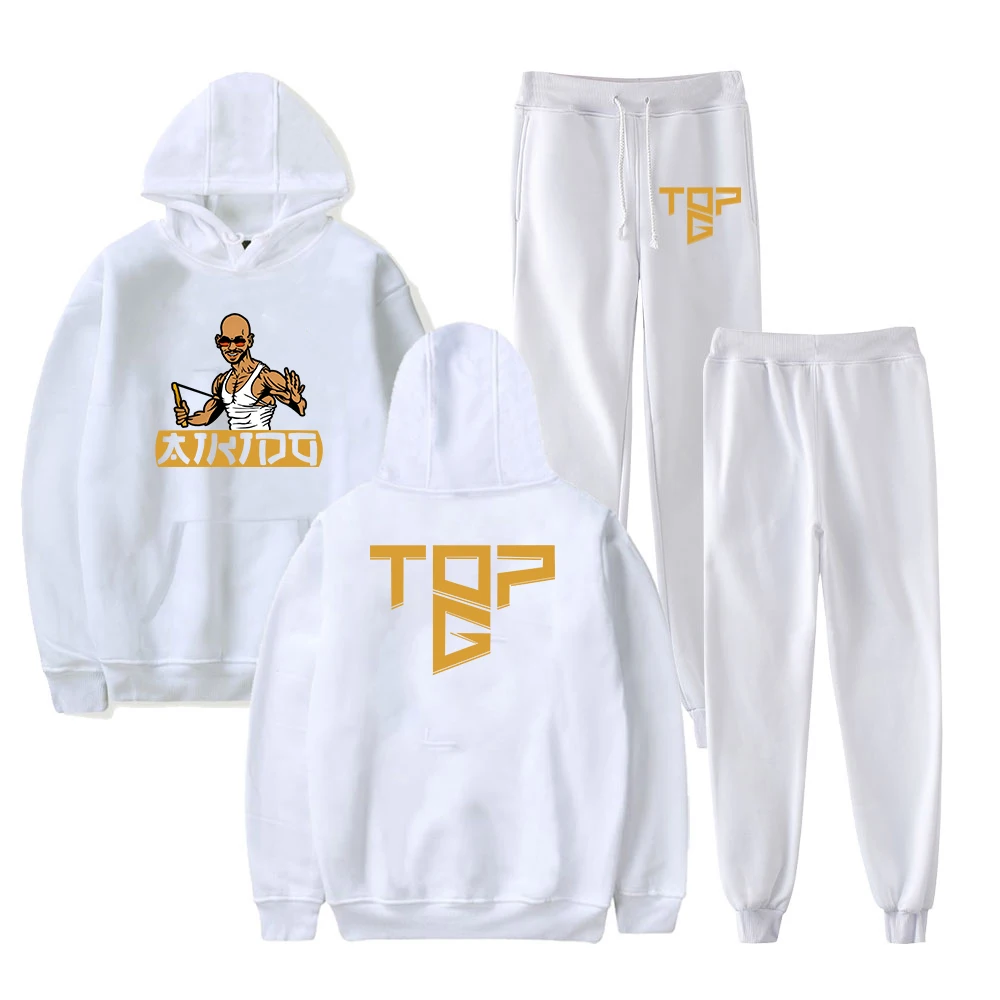 Andrew Tate Top G Hoodie Jogger Pants Two Piece Set Sweatshirts+Sweatpants 2023 Vintage Fashion Clothes Women Men's Set