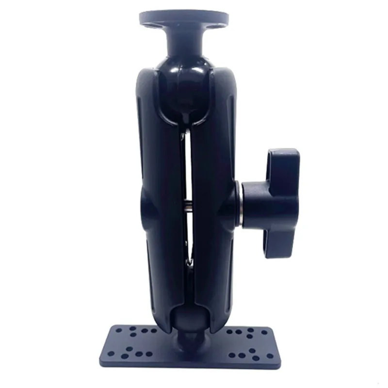 Aluminum Fish Finder Mount with 2.25" / D Size Ball, Heavy Duty Long Arm Depth Finder Mount for Boat, Garmin, Lowrance and More