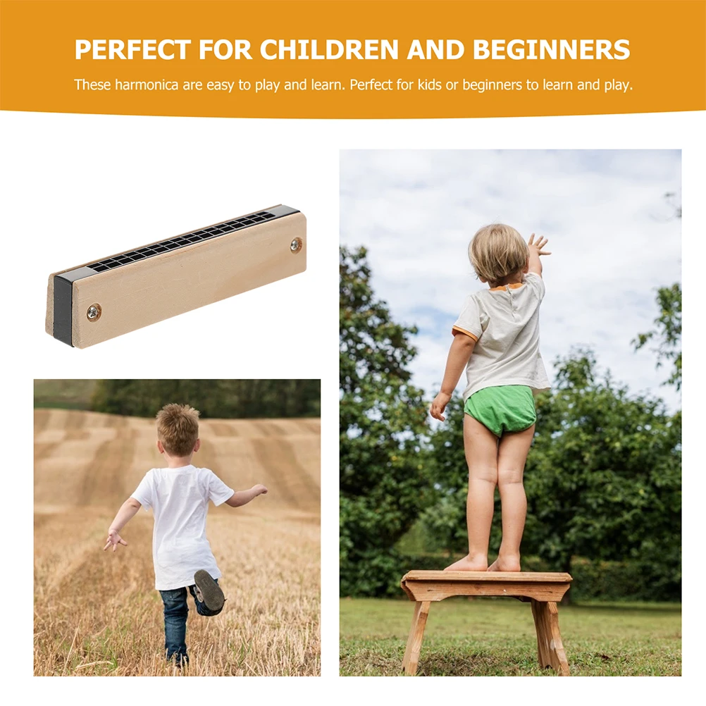 

Harmonica Wooden Party Favor Musical Instruments Plaything Ukuleles for