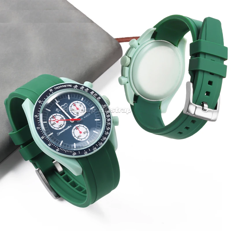 Силиконовый ремешок 20 мм 22 мм, резиновые водонепроницаемые ремешки для часов с изогнутым концом для Citizen для браслета Seiko, мягкий спортивный удобный браслет