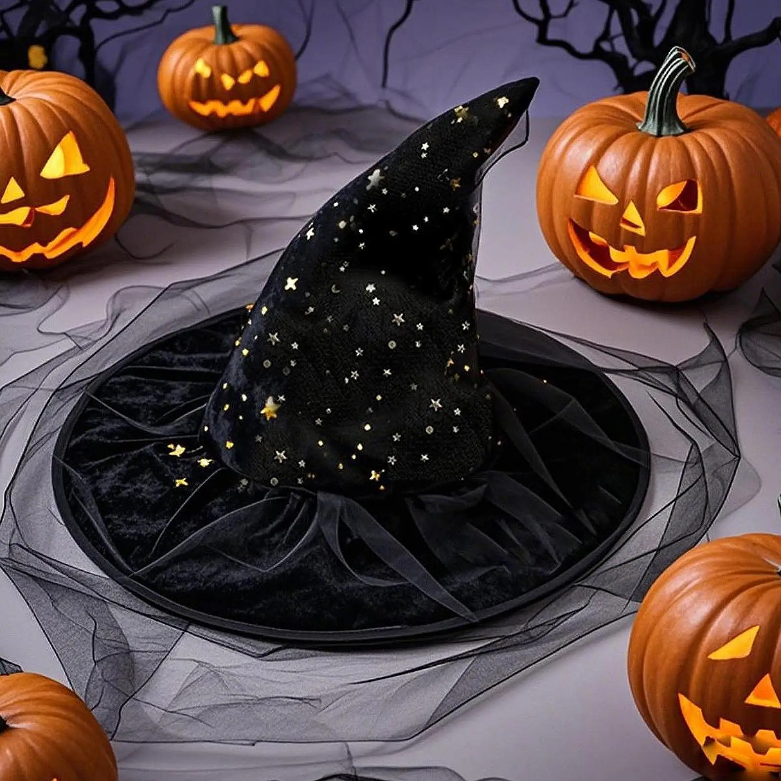 

Halloween Witch Hat Versatile, Decoration, Women Cosplay Hat for Stage Performance, Role Playing Party Favor, Fancy Dress