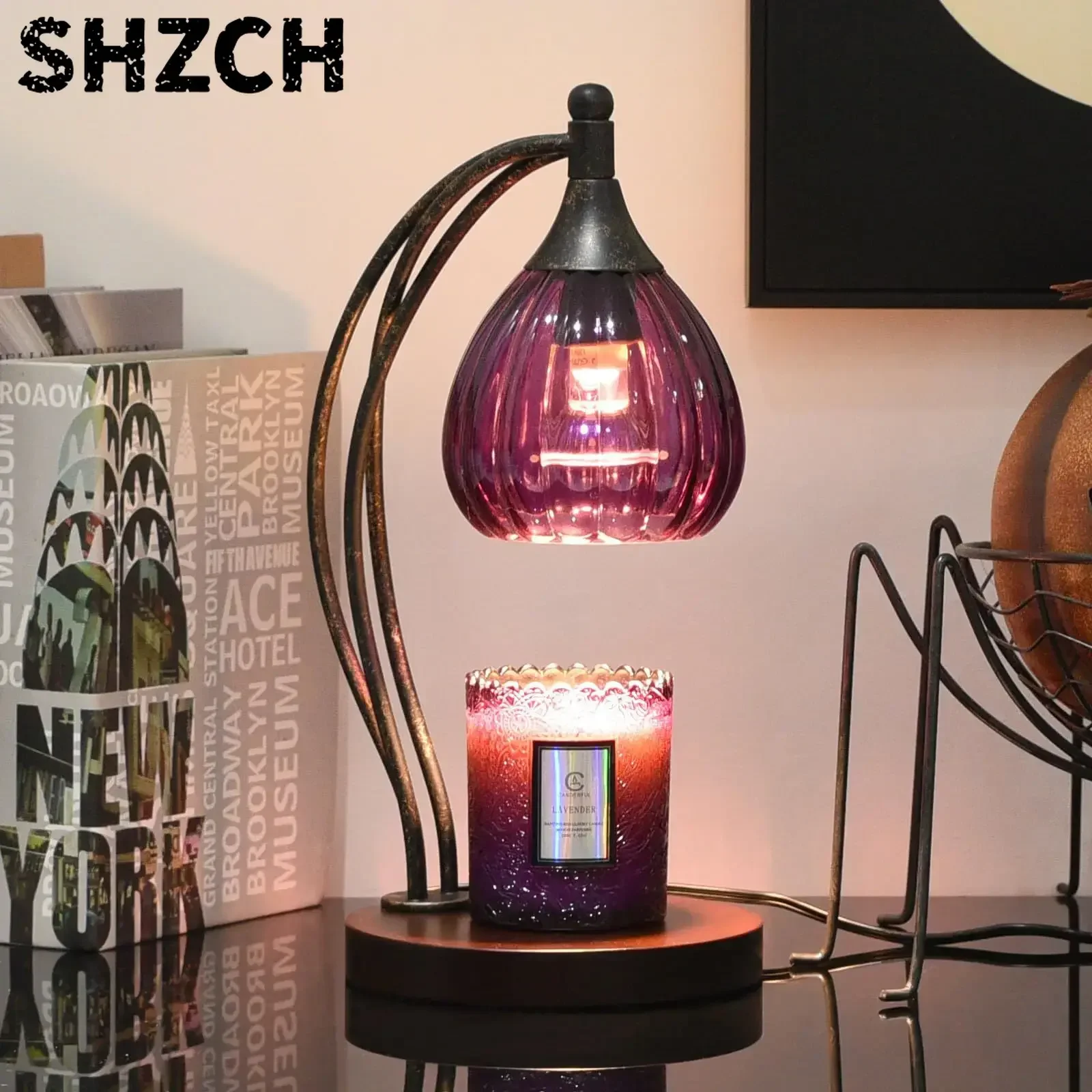 Elegant Lily of the Valley Wax Melt Warmer Dimmable Temperature Adjustable Candle Warmer Aromatherapy Fragrance Lamp Decoration