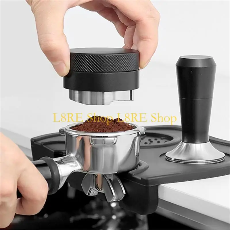 

L8RE 51/53/58mm Coffee Tamper Automatic Height Adjustment Stainless Steel Espresso Distributor Coffee Appliance