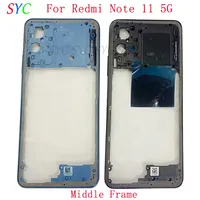 Middle Frame Center Chassis Cover For Redmi Note 11 5G Phone Housing LCD Frame Repair Parts