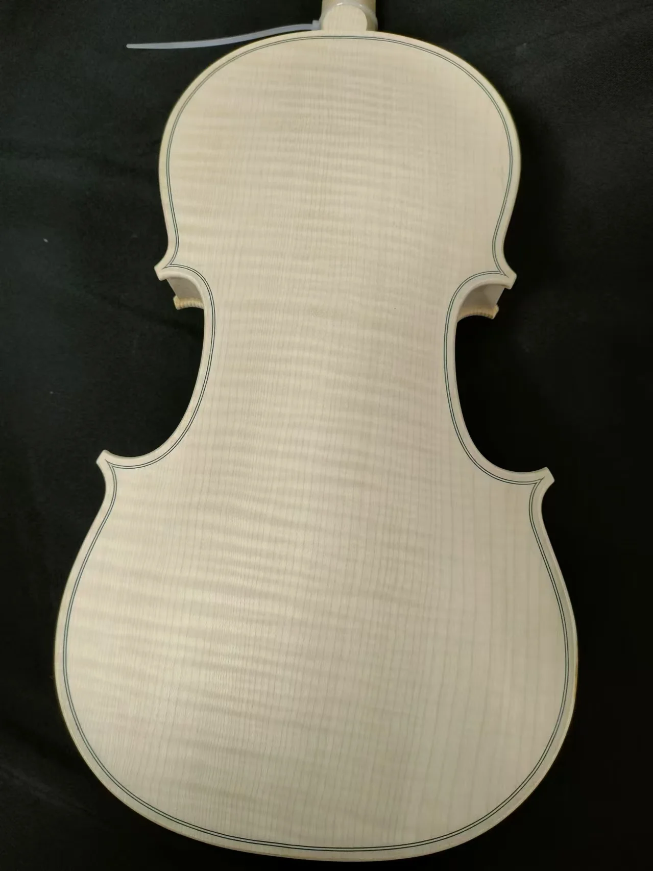 1PC European Wood Unvarnished White Violin 4/4 with One Piece Maple Back Spruce Top ZHED1001#