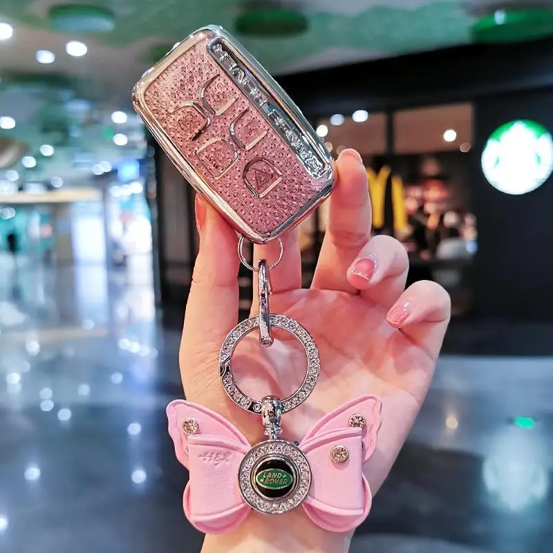Car key case cover shell for Landrover Range Rover Evoque l Defender Freelander2 Velar Discovery Sport5/4