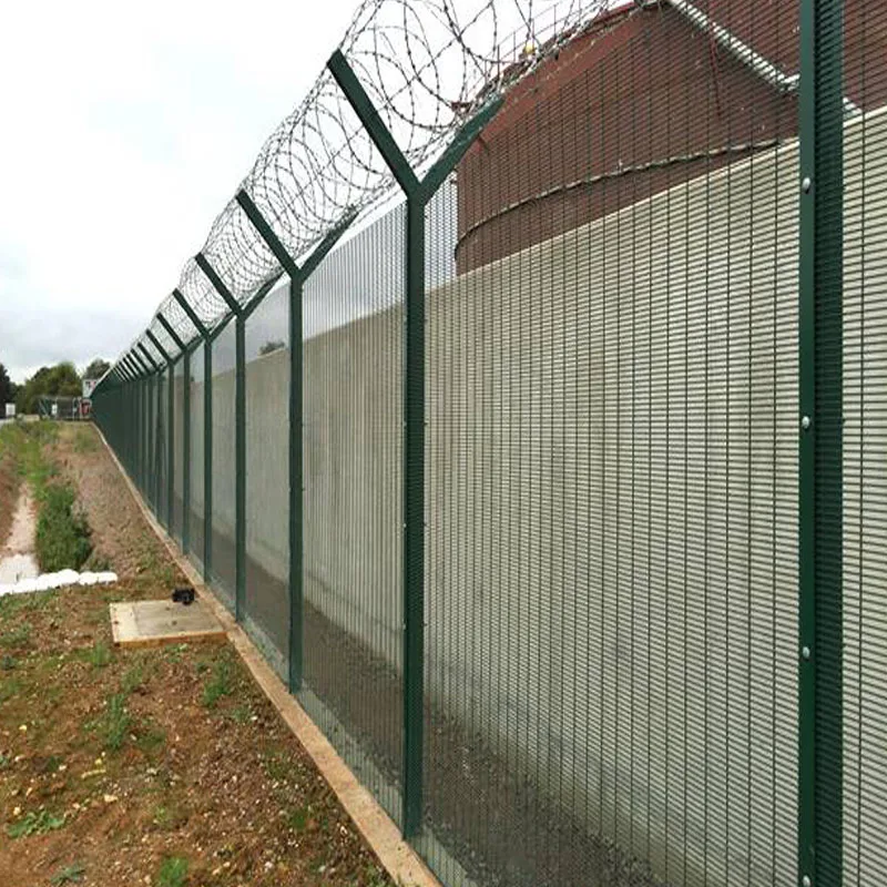 custom.High Security Powder Coated 358 Anti Climb Security Fence Airport / Prison on Sale Welded Wire Mesh Fence
