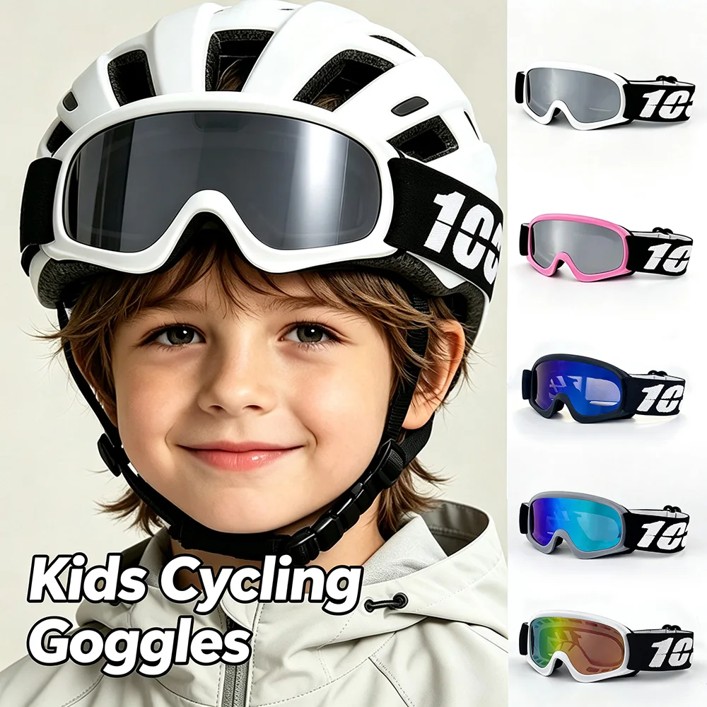 Kids Motocross Goggles Cycling Glasses For Boys Girls, UV400 Windproof Dirt Bike Off-road Protective Youth Eyewear