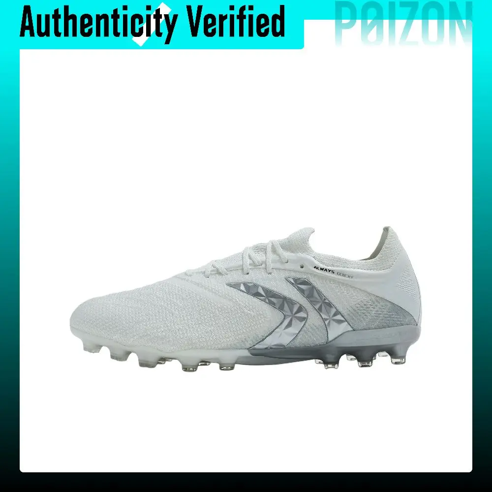 KELME Mach 3.0 Soccer Shoes Men's Low-top White Silver 8621ZX1420-