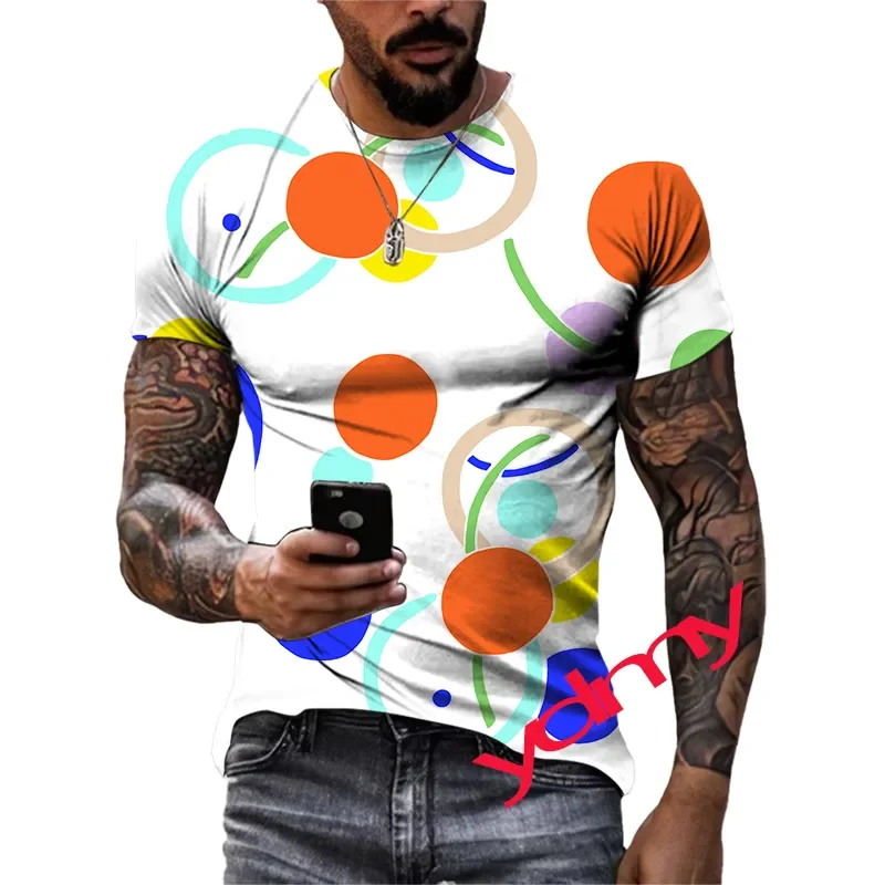 New Summer Tide Originality Picture  Men T-Shirts  Casual 3D Print Tees Hip Hop Personality Round Neck Short Sleeve  Tops