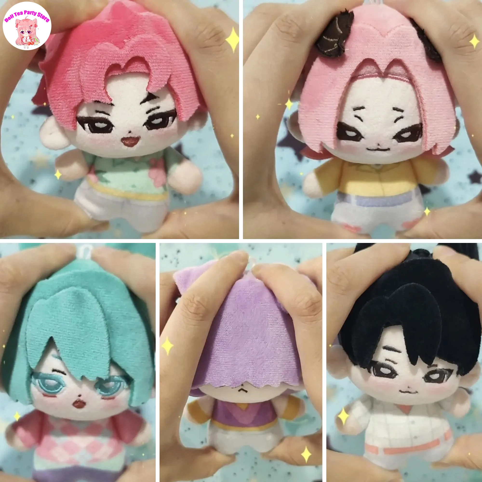 

Abby Romance Baby Jinu Mystery Mini Plush Printed Doll Pendant Adorable Starfish Body Cosplay Anime Keychain Toy Gift 10cm