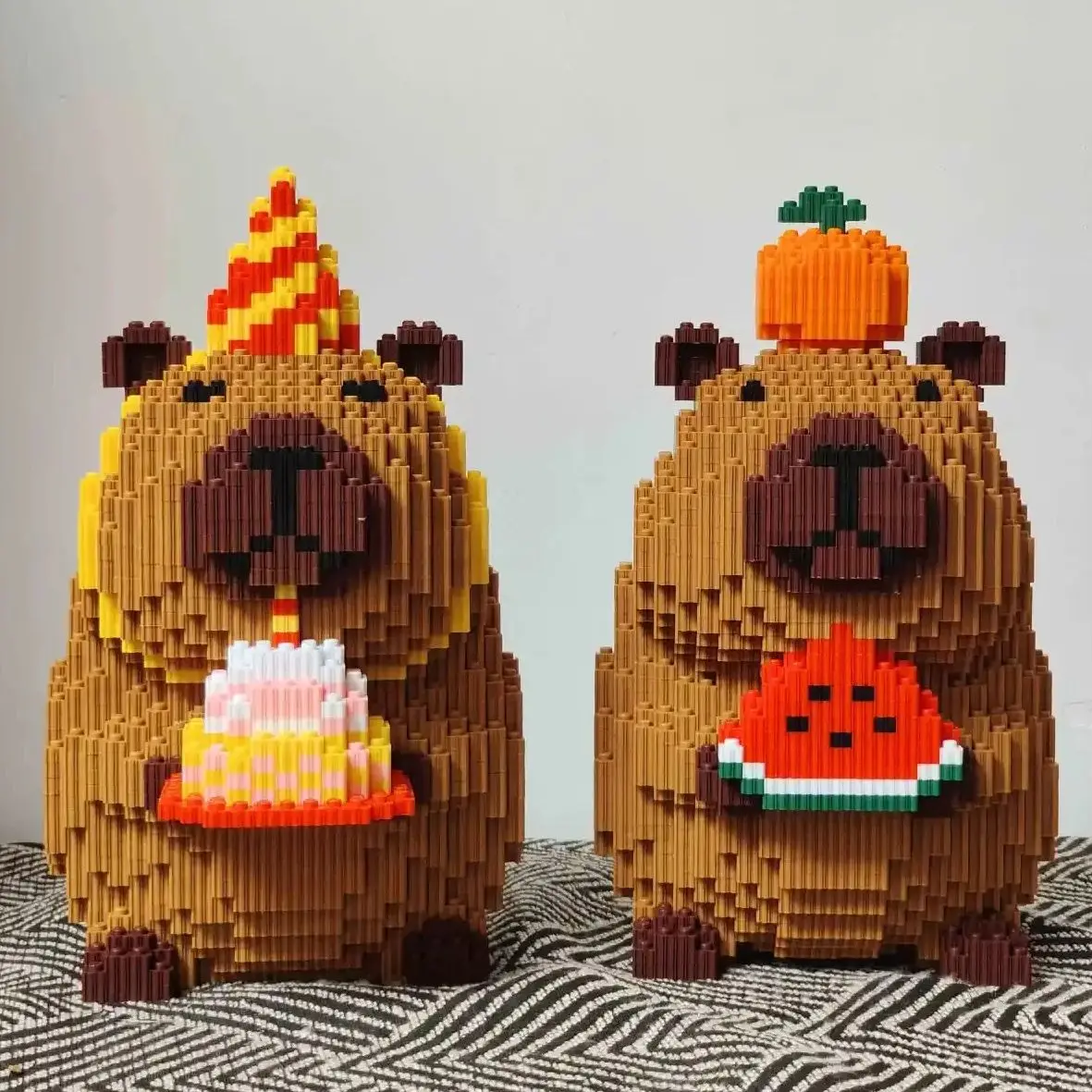 ตุ๊กตาคาปิบาร่าขนาดใหญ่พิเศษ ชุดตุ๊กตาคาปิบาร่าวันเกิด ชุดตุ๊กตาคาปิบาร่าชงชานมไข่มุก สำหรับเด็กอายุ 14 ปีขึ้นไป