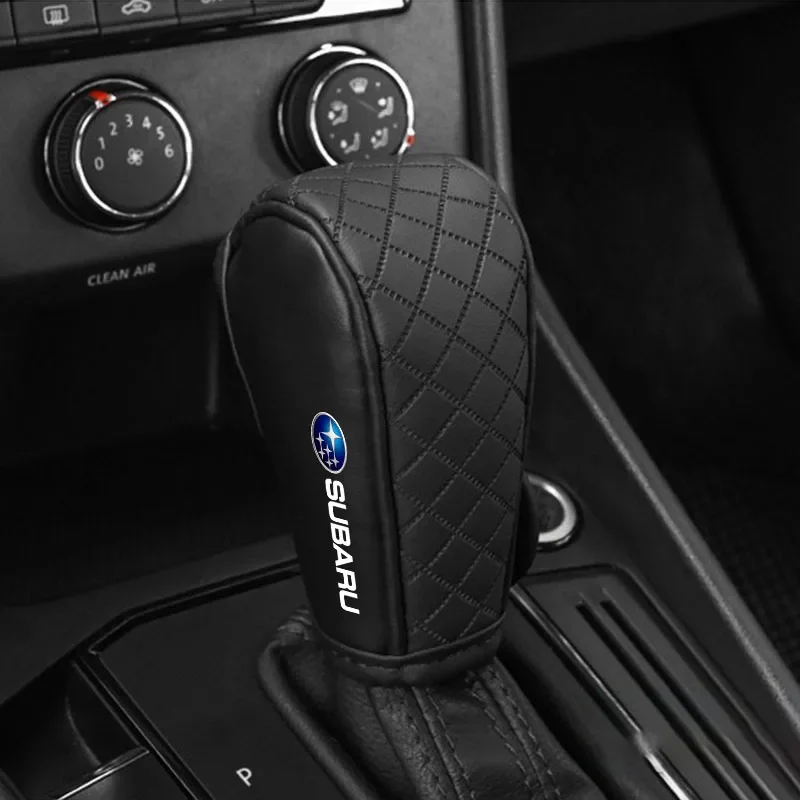 بو الجلود عدم الانزلاق مقاومة للاهتراء سيارة التحول غطاء مقبض تصفيف السيارة لسوبارو XV BRZ WRX STI فورستر صعود امبريزا ليجاسي
