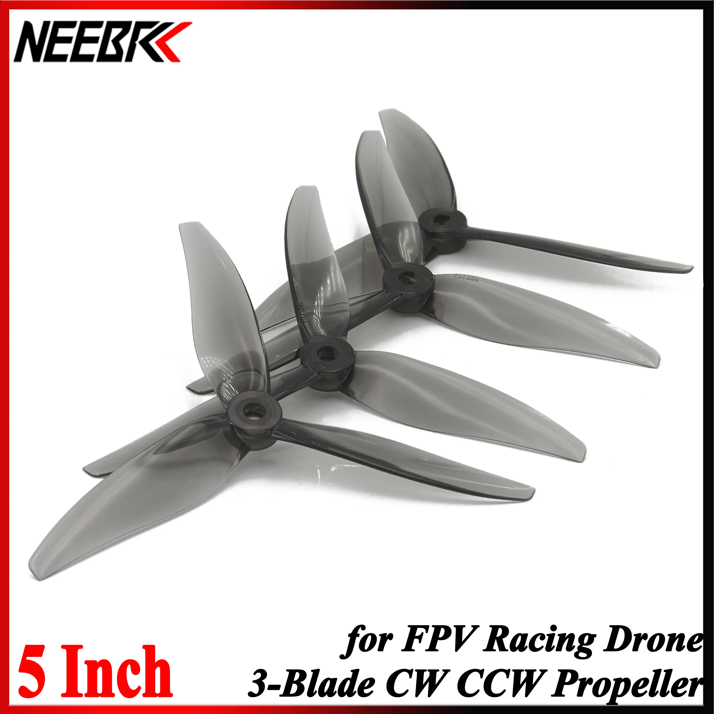 

NEEBRC 5inch 51366 2CW 2CCW 3-Blade Propellers for FPV Racing Drone RC Plane Quadcopter Brushless Motor Freestyle DIY Parts