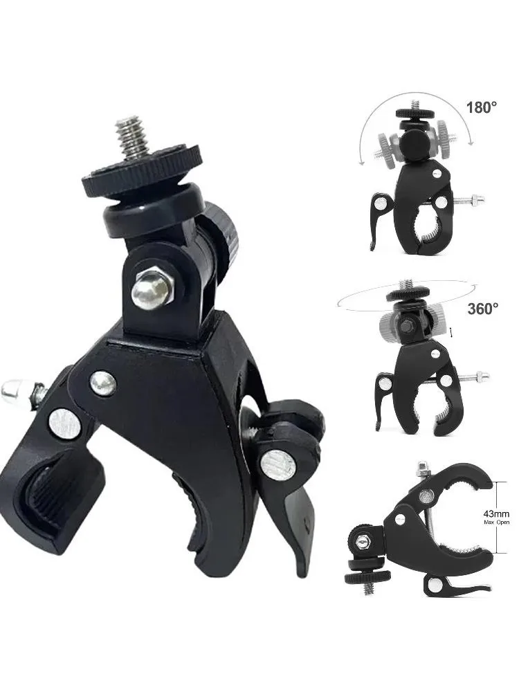 AliExpress BRYNTHORX Universal 360 Degree Rotating 1/4 Camera Bike Handlebar Clamp Bracket Tripod Mount Screw Clip For Sports Camera Insta360 GoPro