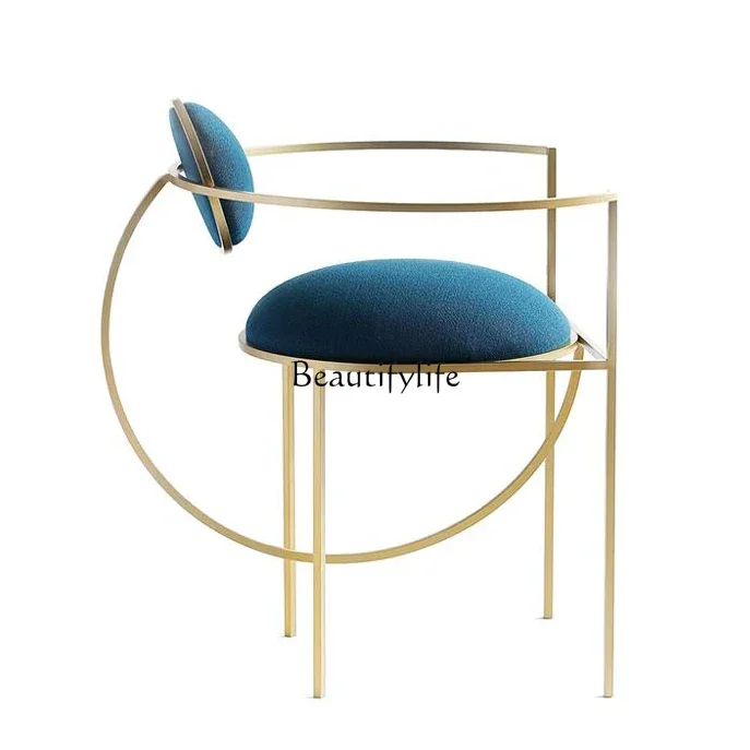 

Z.Personalized Moon Back Armrest Chair Unique Design Chair