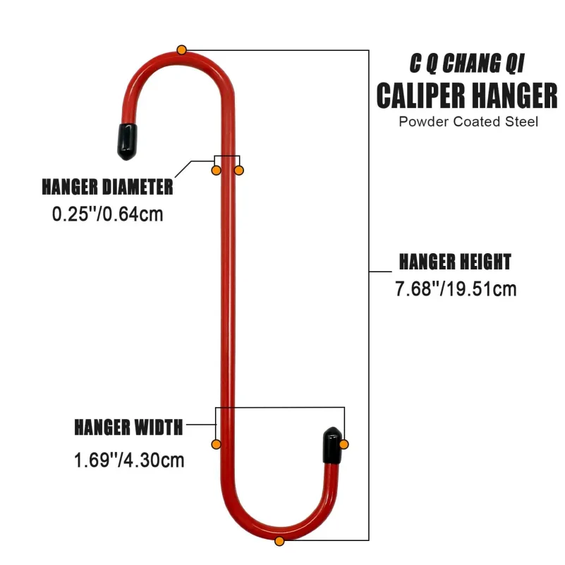 Picture 4: Car Brake Caliper Hooks Auto Brake Caliper Hangers Hooks with Rubber Tips Universal Tools for Brake Bearing Axle Suspension Work