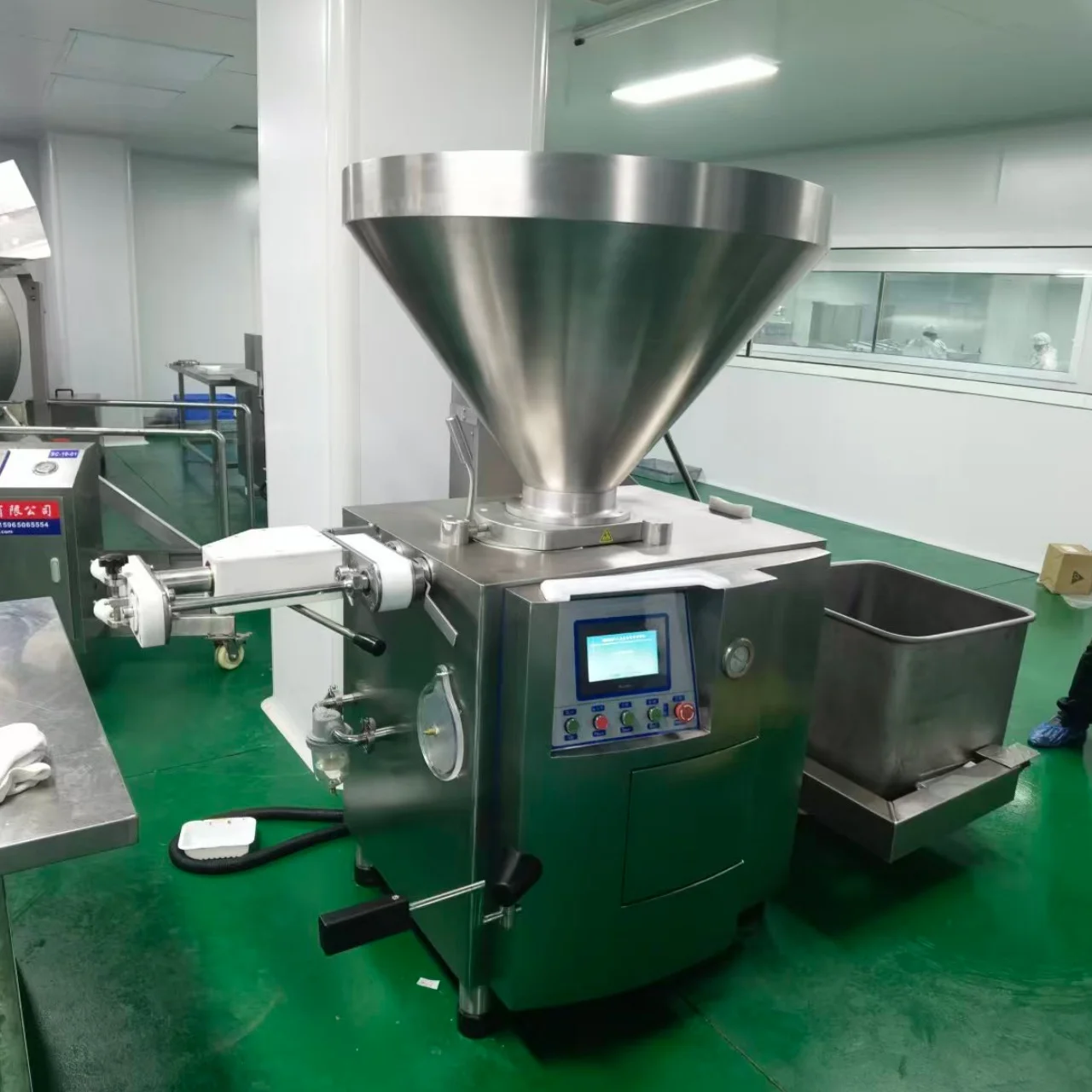 Fully Automatic Vacuum Enema Machine Complete Set Machinery for Ham Sausage Processing Corn Sausage Filling Equipment
