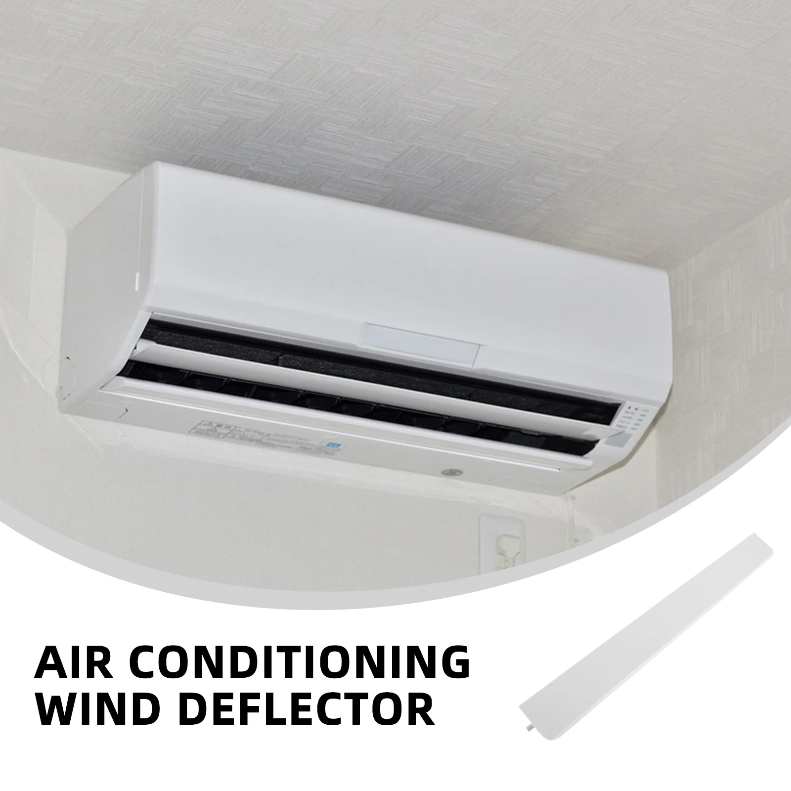 Déflecteur de vent pour climatiseur, plaque de guidage de ventilation réglable, panneaux latéraux, Kit de conduit de fenêtre de climatisation, accessoires