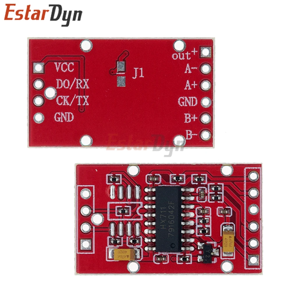 Estardyn HX711 24-Bit Dual Channel Load Cell Amplifier High Precision A/D Weighing Sensor Module Metal Shielded for DIY Scale