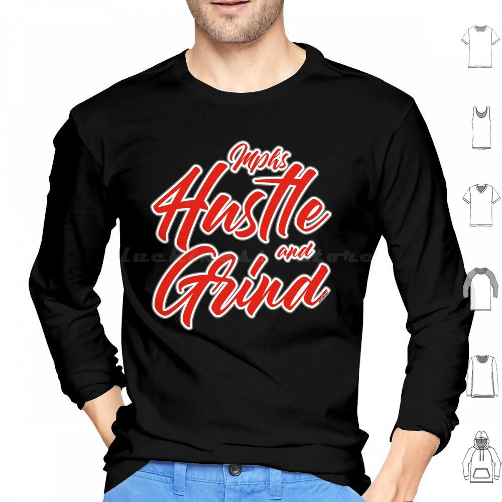 Mphs Hustle And Grind 2020 ( Red ) Hoodie cotton Long Sleeve Mphs Hustle And Grind Memphis Memfo Brand