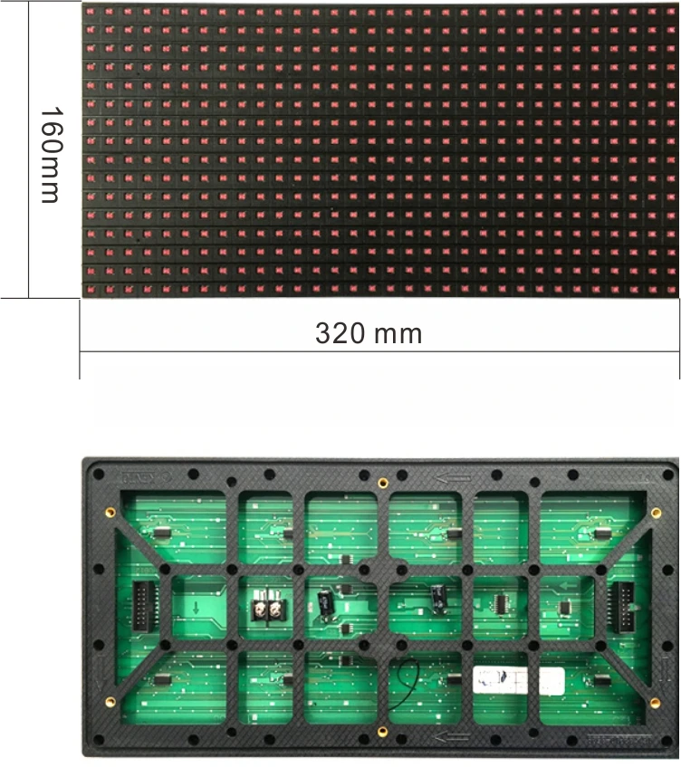 

LED Outdoor P10 Red Color Display Module Sign Board Screen Billboard i Display Bus Screen