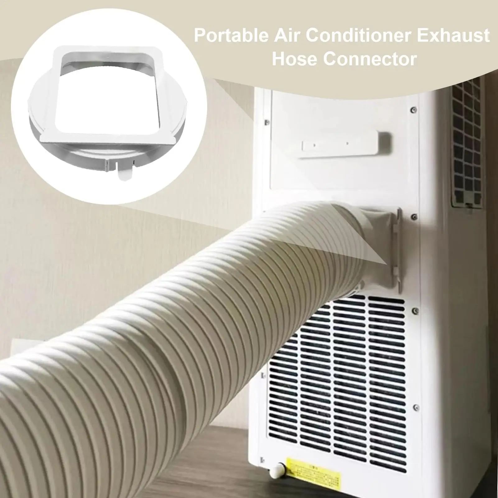 Portable AC Duct Hose Adapter Portable AC Exhaust Hose Coupler Air Conditioner Accessories For Home Apartment Farmhouse Dorm