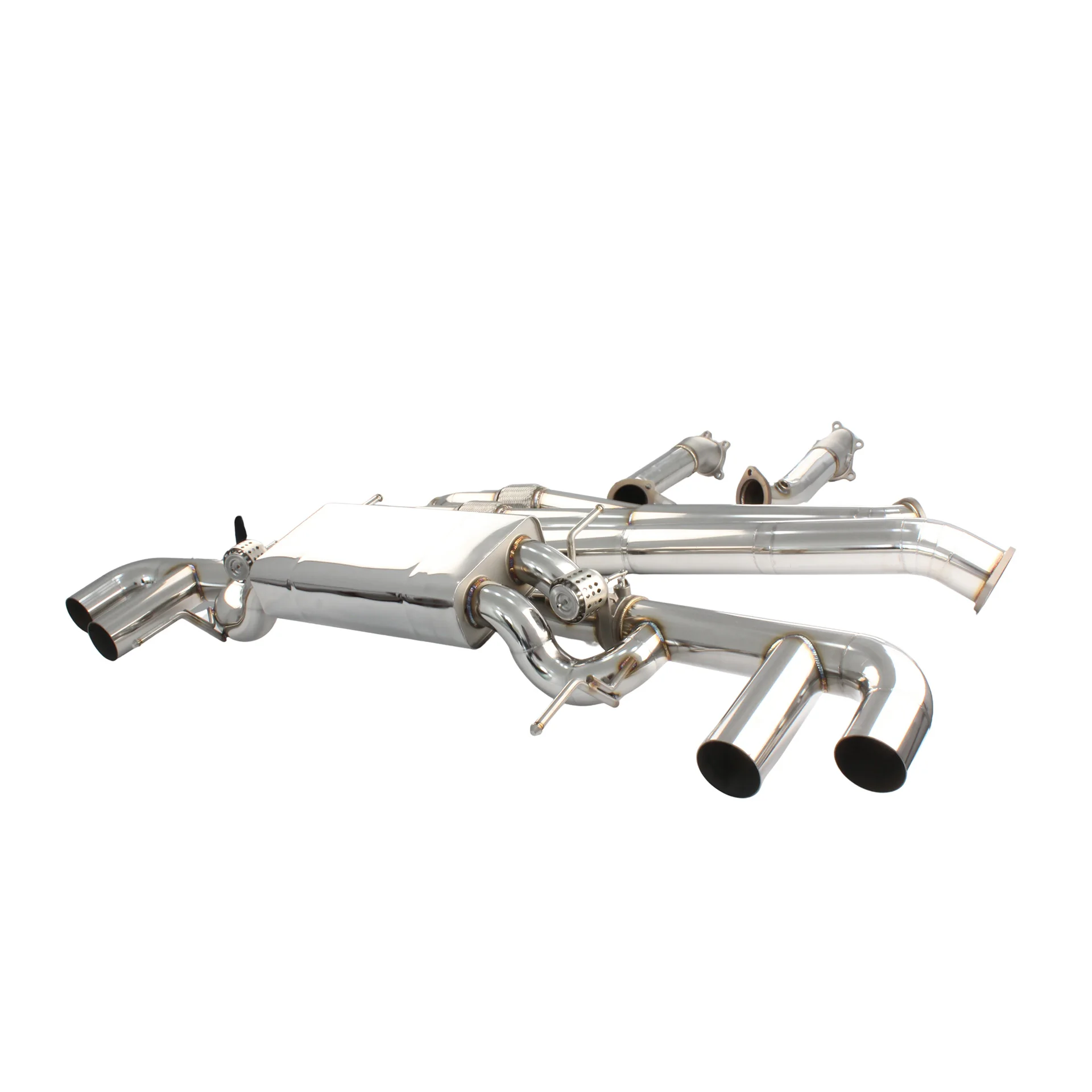 YT Nissan GT-R Stainless Steel Cat-Back Muffler Exhaust System - Electronic Valved Exhaust Pipe