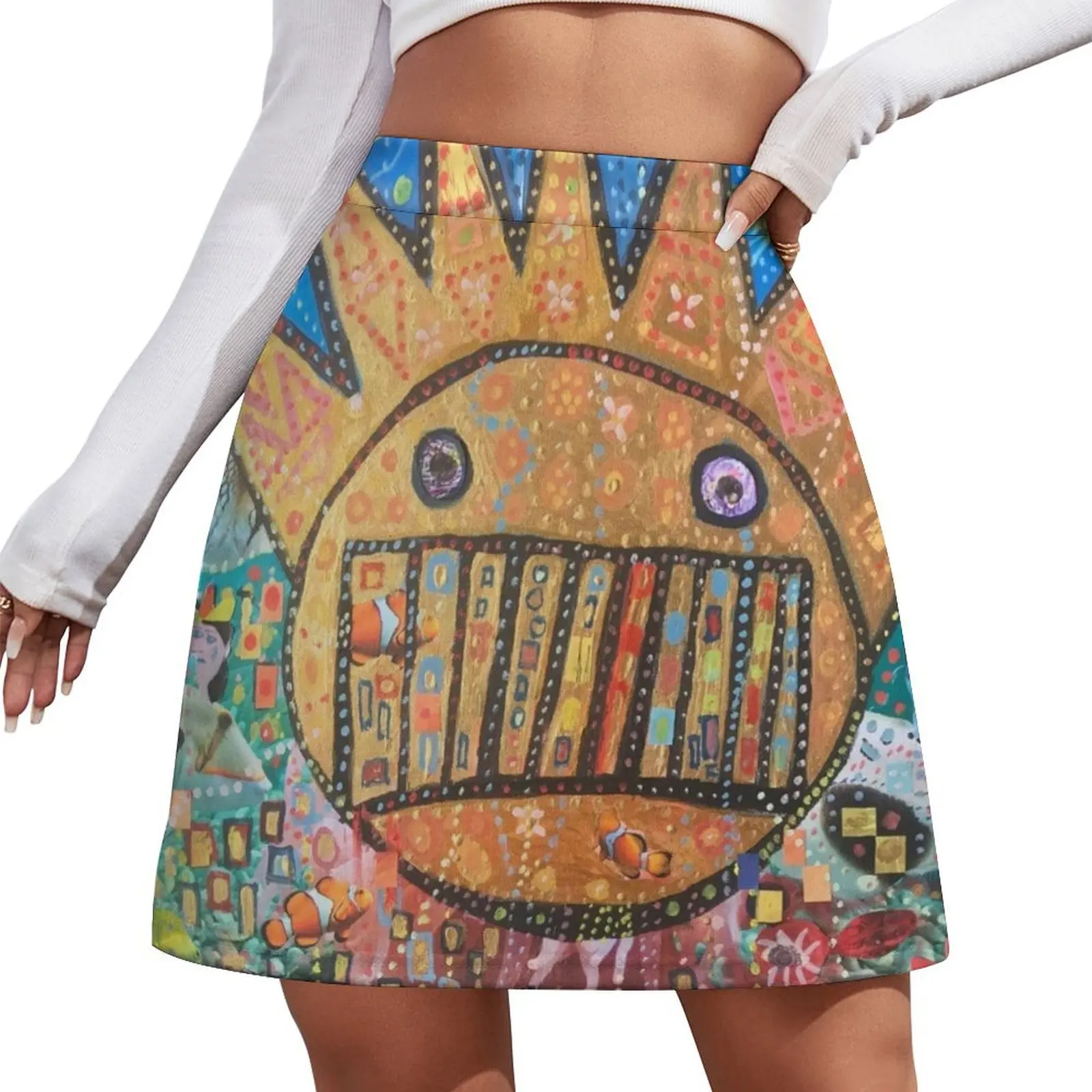 

BOOGNISH ART - WEEN Mini Skirt night club outfits women's summer clothing 2025 Mini Skirt