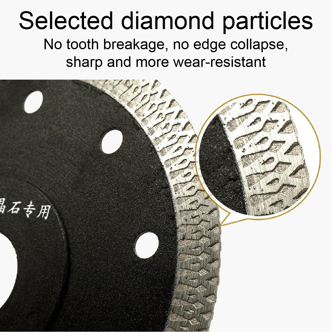 1pc 2pc 105MM/110MM/115MM/125MM 터보 다이아몬드 톱 블레이드 화강암 대리석 커팅 디스크 도자기 타일 세라믹 3 크기 앵글 그라인더
