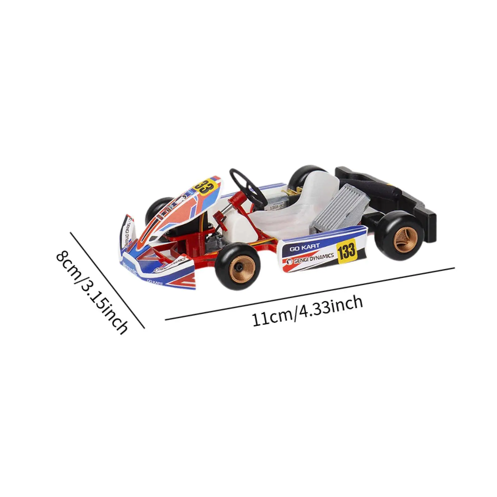 1/32 Scale Mini รีโมทคอนโทรล Kart Model Kit รถ RC สําหรับเด็กผู้ใหญ่