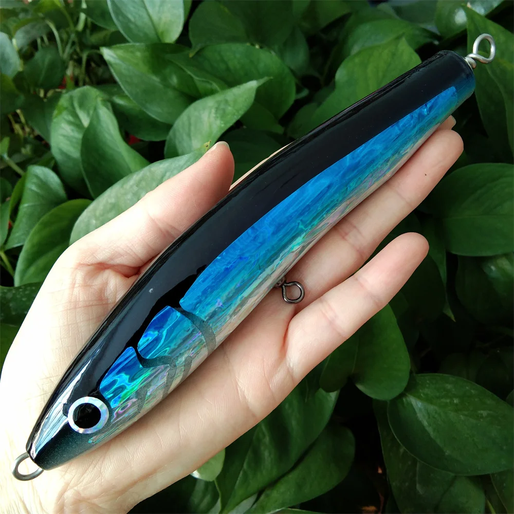 

17cm 49g Big Pencil Fishing Lures Topwater Floating Stickbaits Hard Baits Tuna Seabass Fake Fishing Tackle