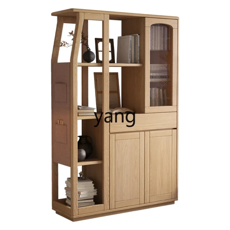 

LH ash wood all solid wood room cabinet modern simple living room small apartment screen wine cabinet entrance