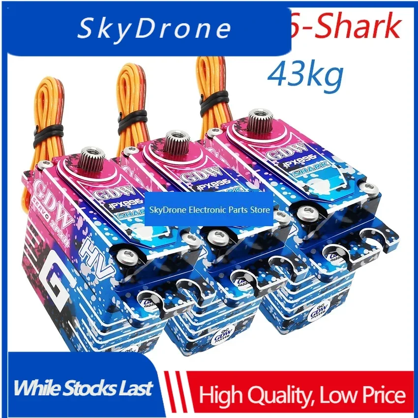 SkyDElGDW IPX896 Shark Crawler Buggy Off-road 43KG 120 High Torque Waterproof Brushless Servo For 1/8 1/10 RC Car TRX4 TRX6