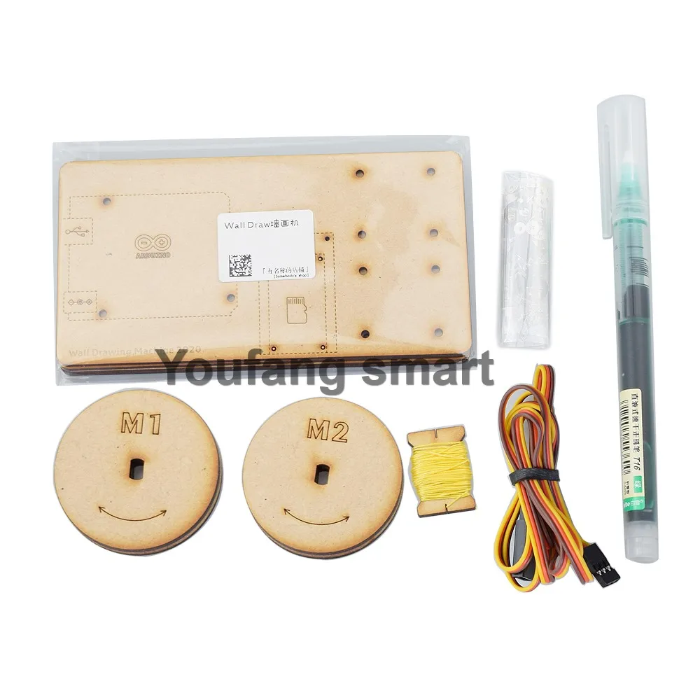 Zeichnen Sie den Wandmalerei-Roboter mit Kabelplotter für Arduino Robot Maker Project Kit Polar Graph mit Motor, programmierbares Spielzeug-DIY-Kit – Detail 10